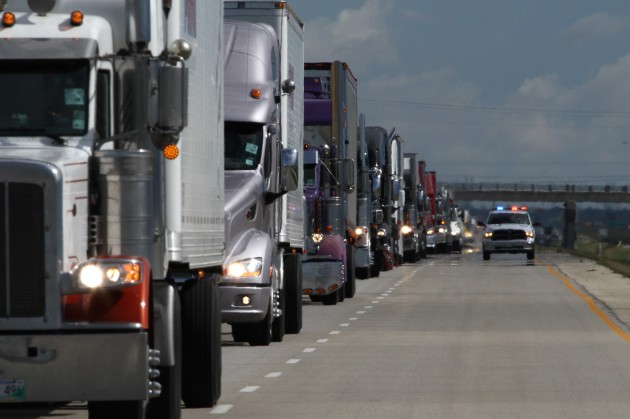 Canada’s Largest ‘2013 World’s Largest Truck Convoy’ with 171 trucks registered[1] alternate text for this image