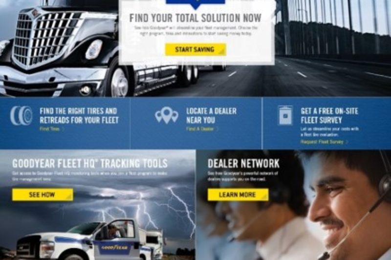 Goodyear redesigns truck tires Web site to offer ‘total solutions’ article image