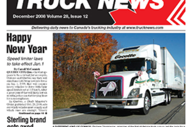 Truck News December 2008 article image