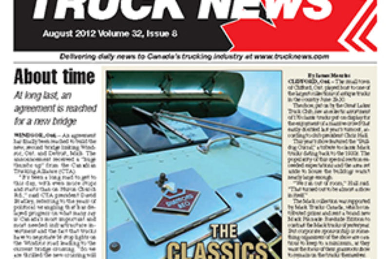 Truck News August 2012 article image