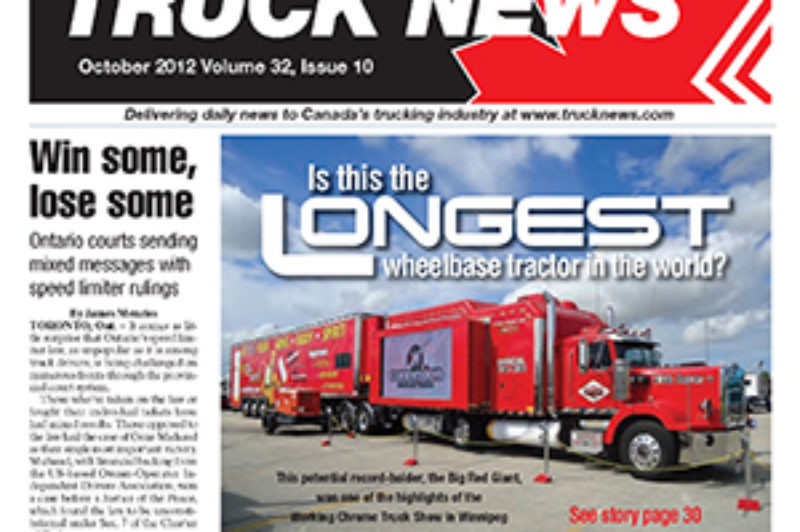 Truck News October 2012 article image