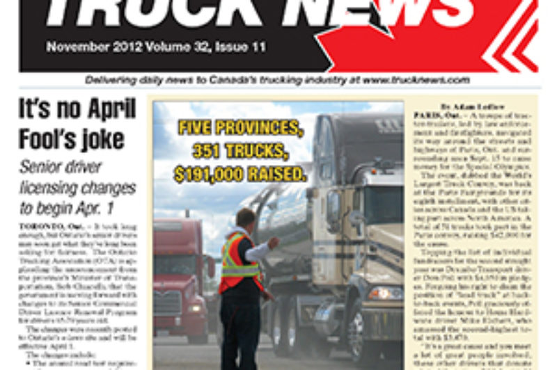 Truck News November 2012 article image