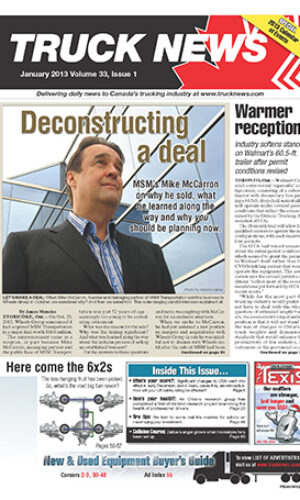Truck News January 2013 article image