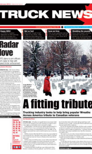 Truck News February 2014 article image