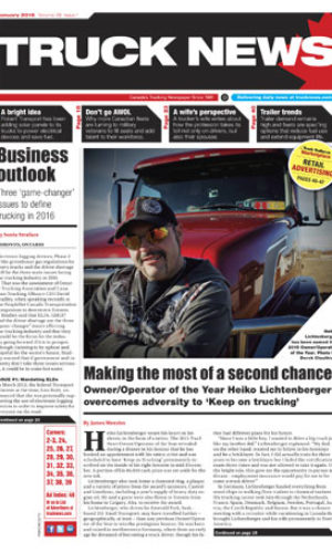 Truck News January 2016 article image