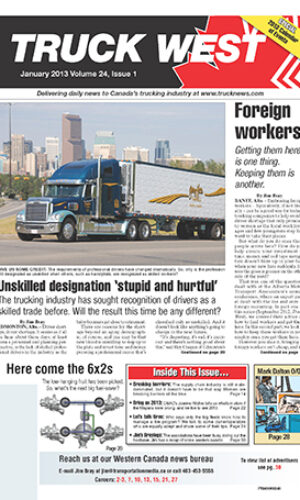 Truck West January 2013 article image