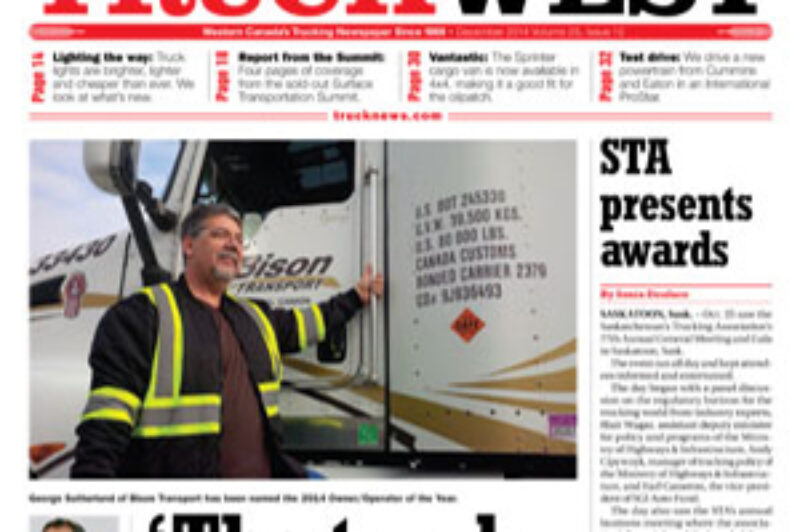 Truck West December 2014 article image