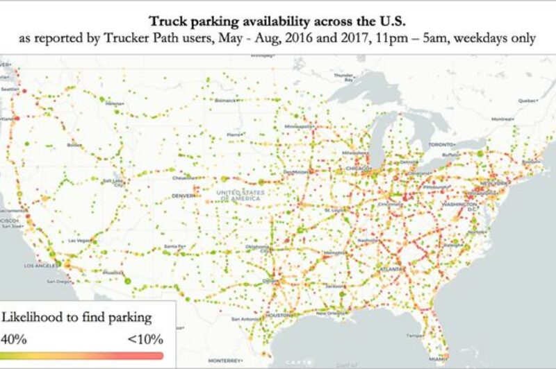 Finding parking the top cause of stress for pro drivers article image