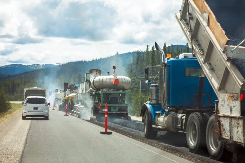 Road construction in B.C.
