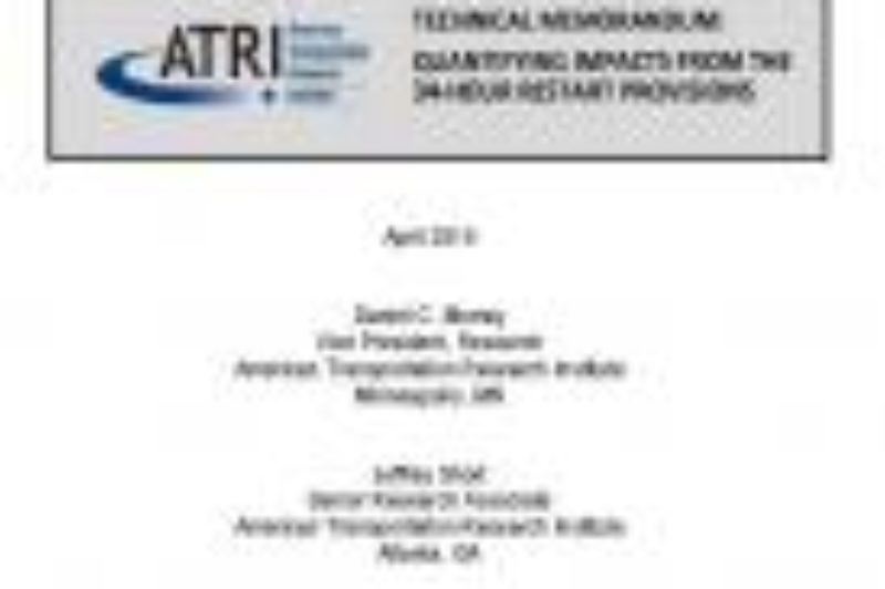 Study: U.S. Truck Safety Hit by Changes in HOS Rules article image