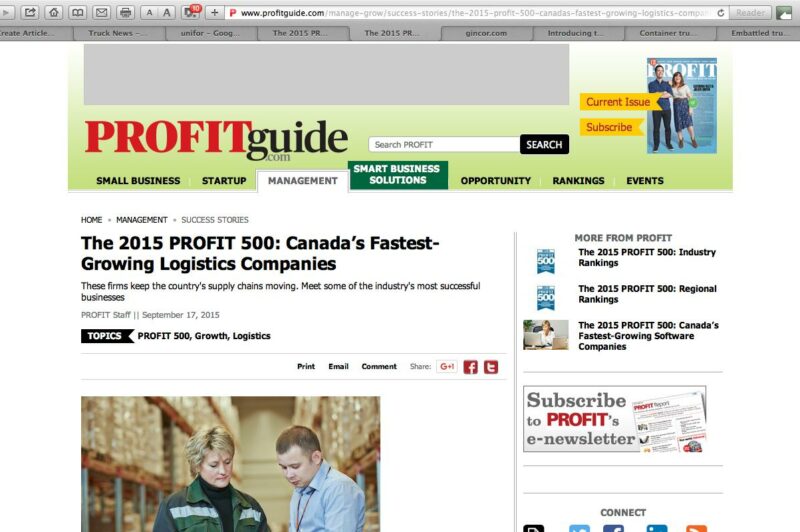 Trucking Names Make Fastest Growing Companies List article image