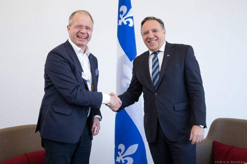 Quebec Premier and Volvo Group president