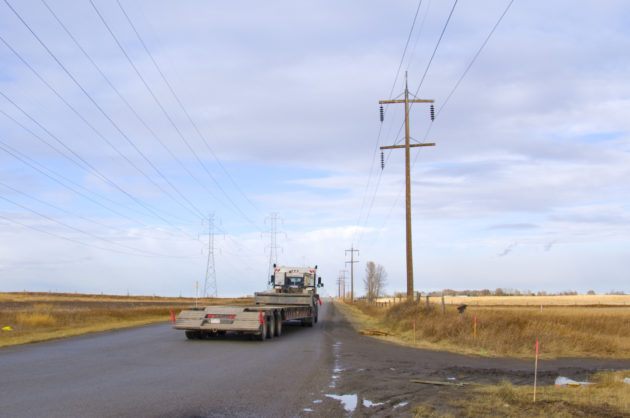 Haul Truck on Country Road alternate text for this image