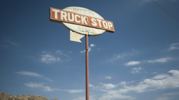 Truck Stop Sign