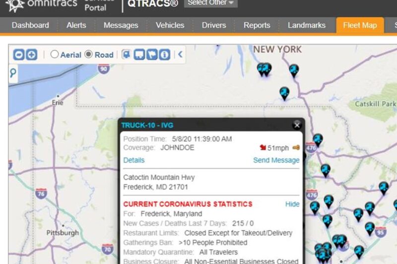 Omnitracs integrating Covid-19 data article image