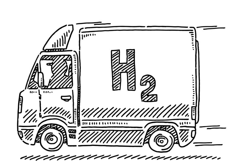 hdyrogen-powered truck