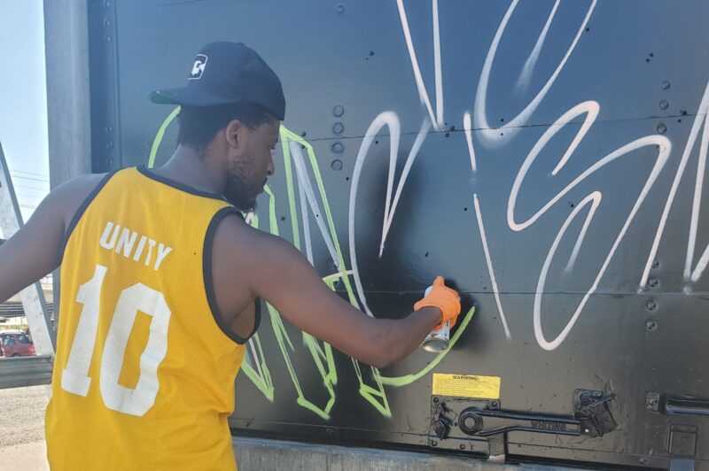 Speedy’s latest graffiti trailers take aim at racism article image