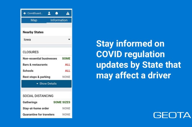 Geotab Covid-19 app