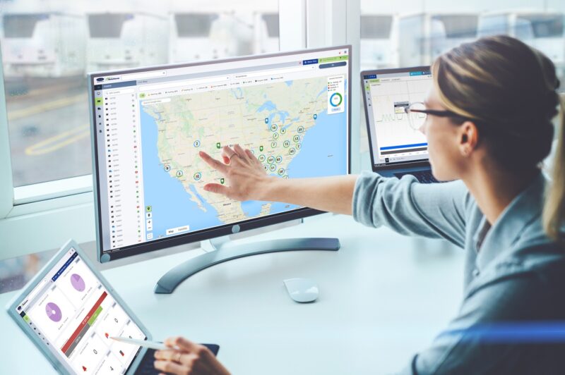Carrier Transicold web dashboard