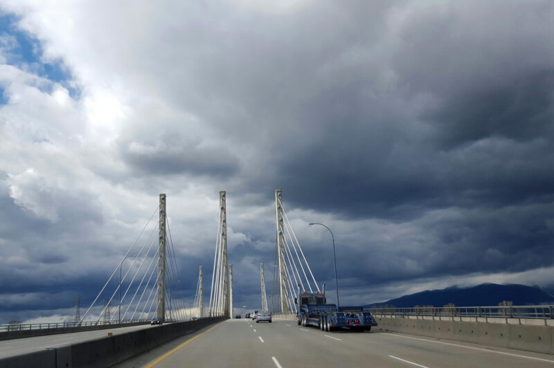 truck on B.C. highway