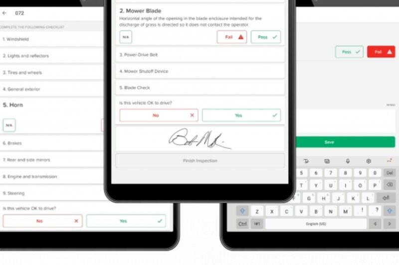 Nextraq pre-trip inspection report
