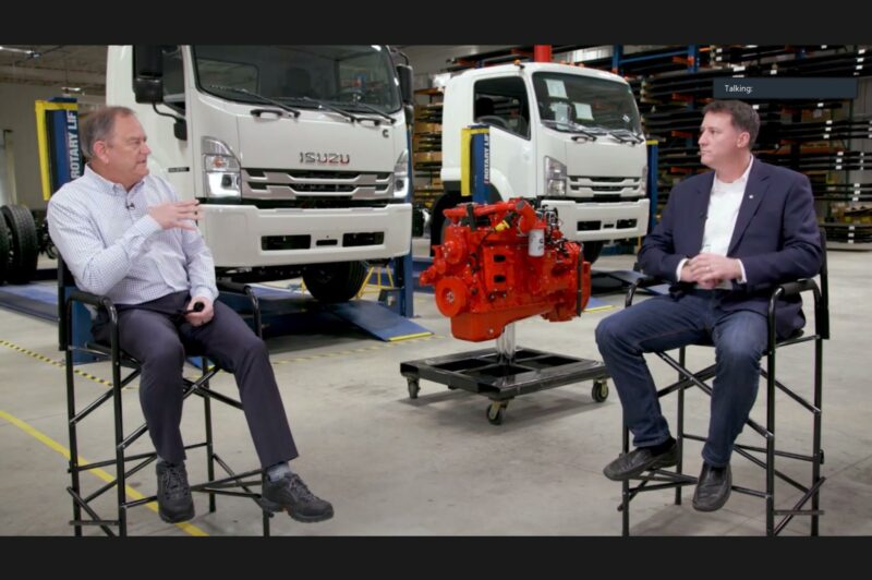 Isuzu and Cummins executives