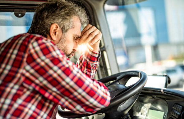 tired truck driver