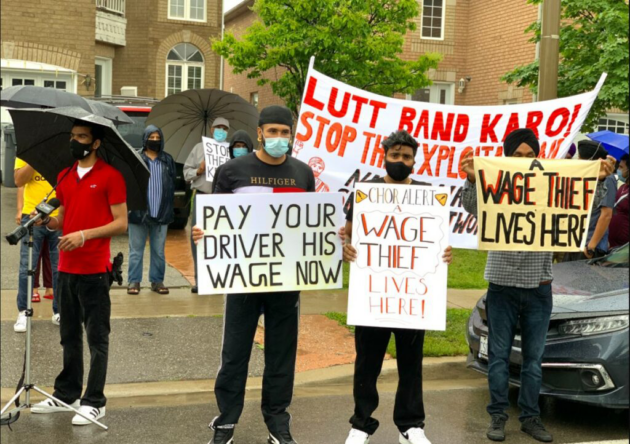 Brampton truck driver protest