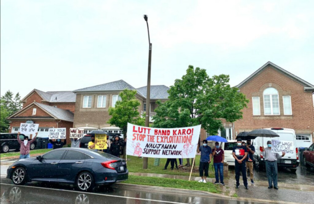 Brampton truck driver protest