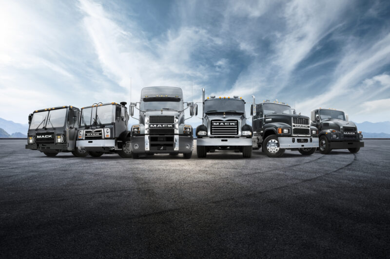 Picture of Mack Trucks lineup