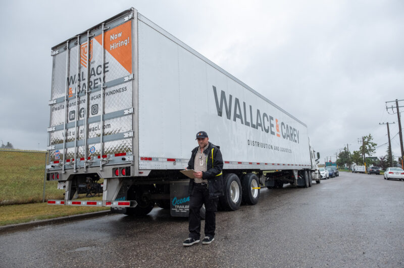 Wallace & Carey driver and tractor-trailer