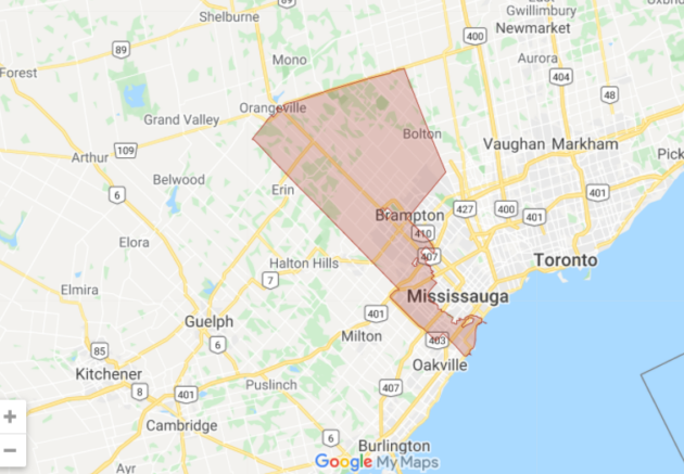 Map of Peel strike