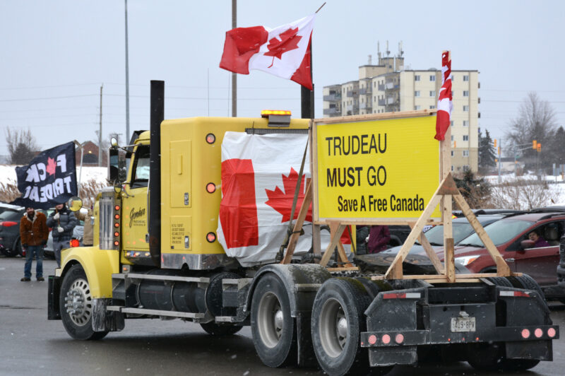 anti-trudeau truck
