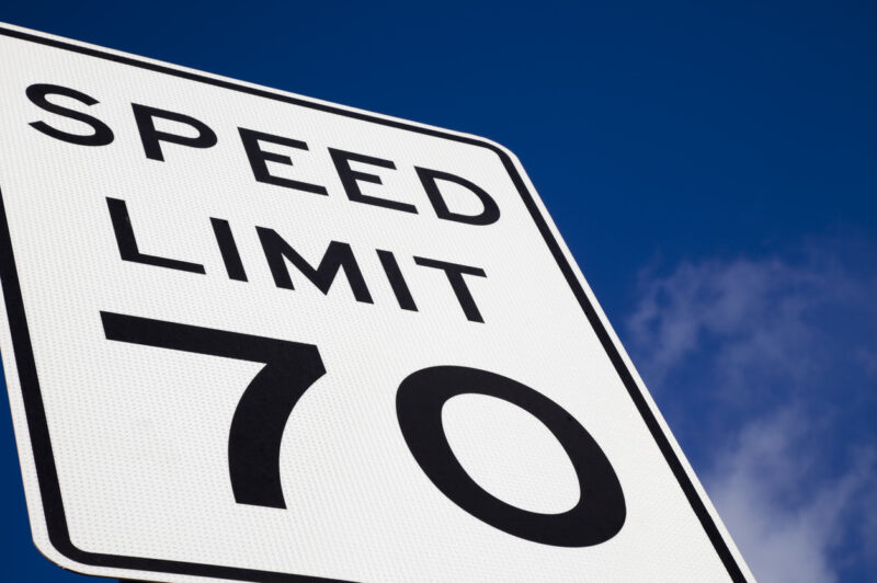 Speed limit sign
