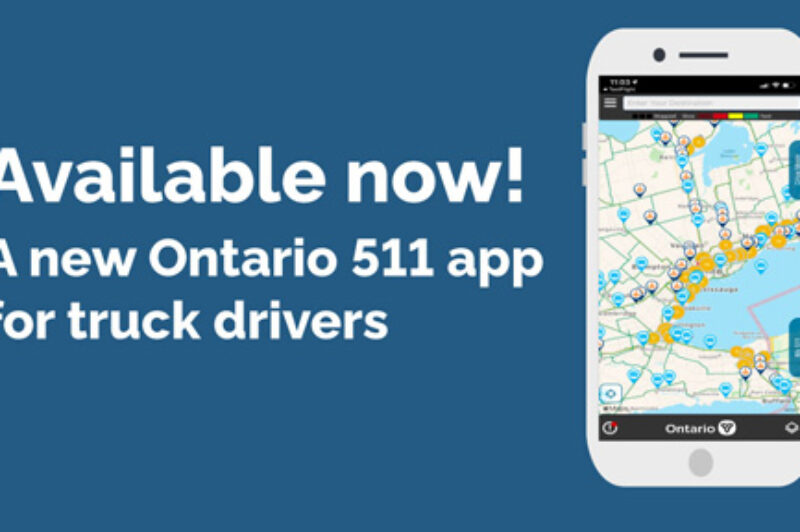 ਓਂਟਾਰੀਓ ਨੇ ਟਰੱਕ ਡਰਾਈਵਰਾਂ ਨੂੰ ਸੂਚਿਤ ਕਰਨ ਲਈ ਜਾਰੀ ਕੀਤੀ 511 ਐਪ article image