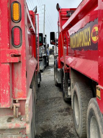 Picture of dump trucks