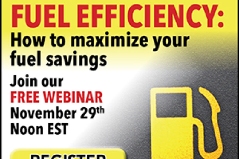 Free webinar on November 29th to boost fuel efficiency in your fleet article image