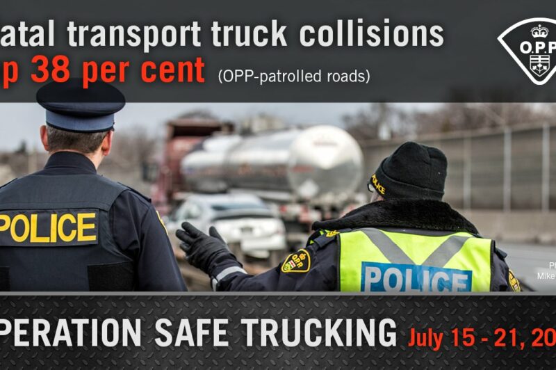 Ontario Provincial Police to conduct 