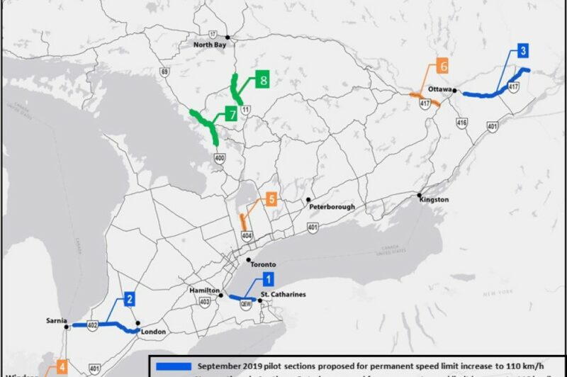 higher Ontario speed map