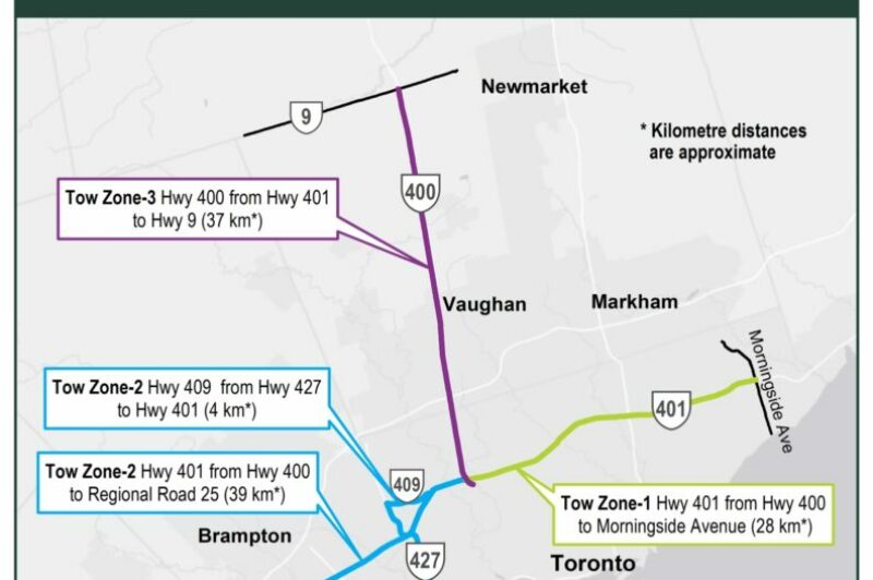 ओंटारियो टोइंग पायलट परियोजना के तहत रेट और अधिकार किए गए निर्धारित article image