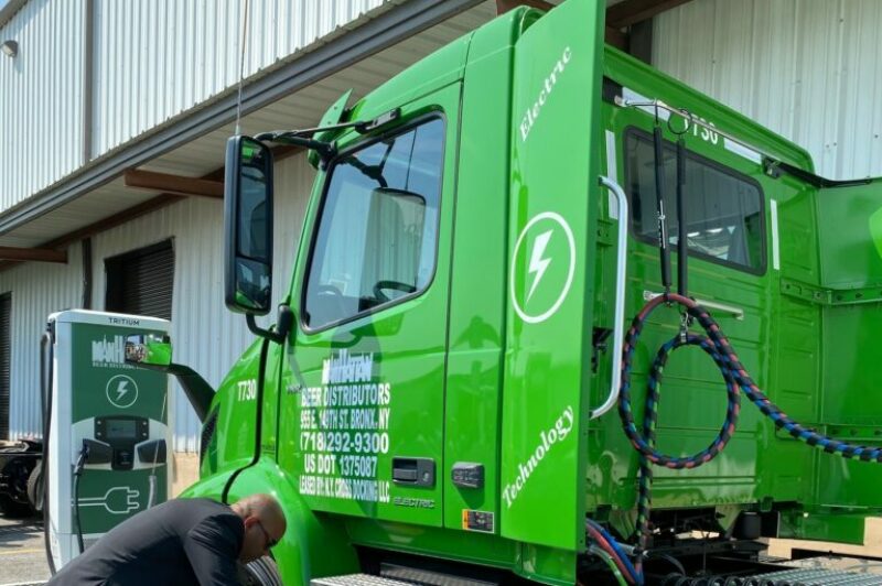 charging electric truck