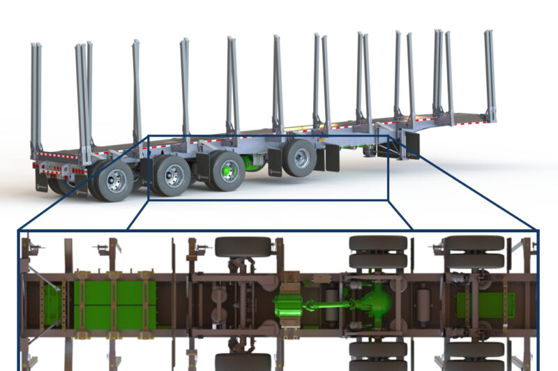 Electrified log trailer could improve fuel economy in forestry applications article image