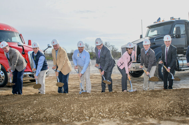 Officials break ground at Kenworth plant expansion