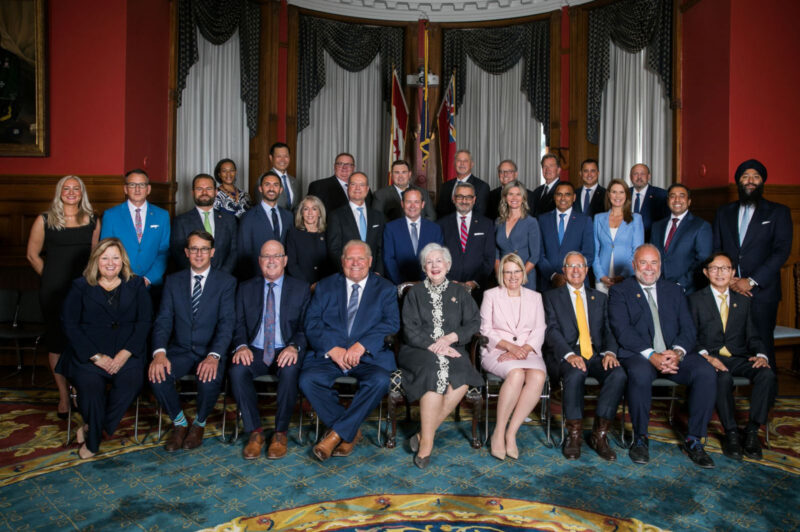 Ontario's 2022 cabinet