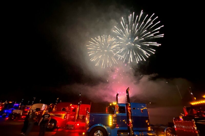 Fireworks at Shell Rotella SuperRigs