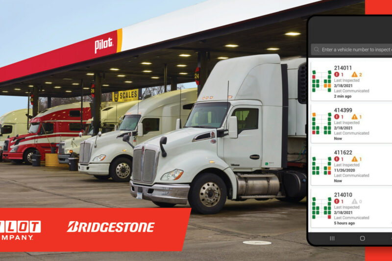 Pilot and Bridgestone are starting a fleet tire monitoring service