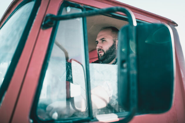 millennial-aged truck driver