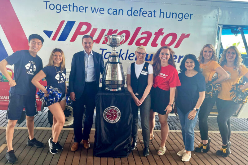 Purolator food bank deliveries