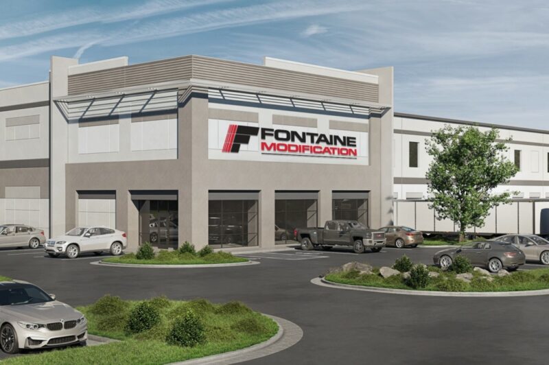 Rendering of the new Fontaine Modification headquarters