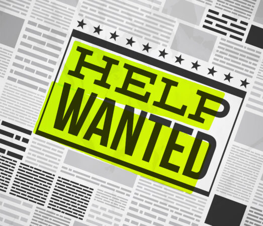 Help Wanted sign